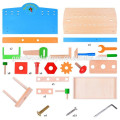 Hot Little Builder Juego Azul Madera Proyecto Workbench Pretende Jugar Juguete